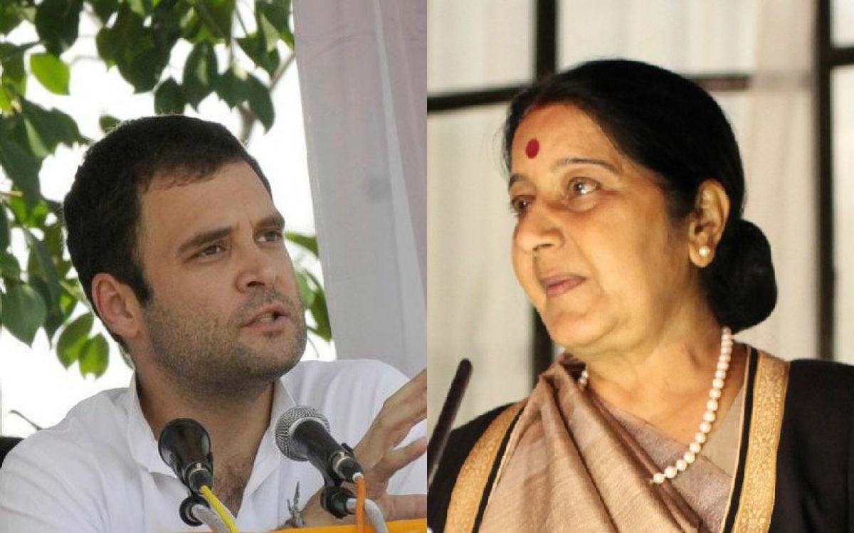 Rahul thanks Sushma for recognising Congs legacy in UNGA address